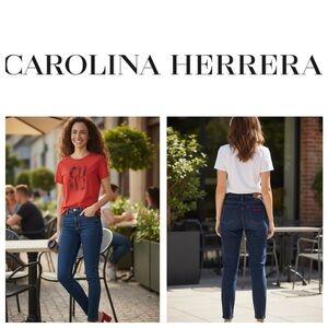 Carolina Herrera Blue Denim Skinny Women Jeans 24 XS